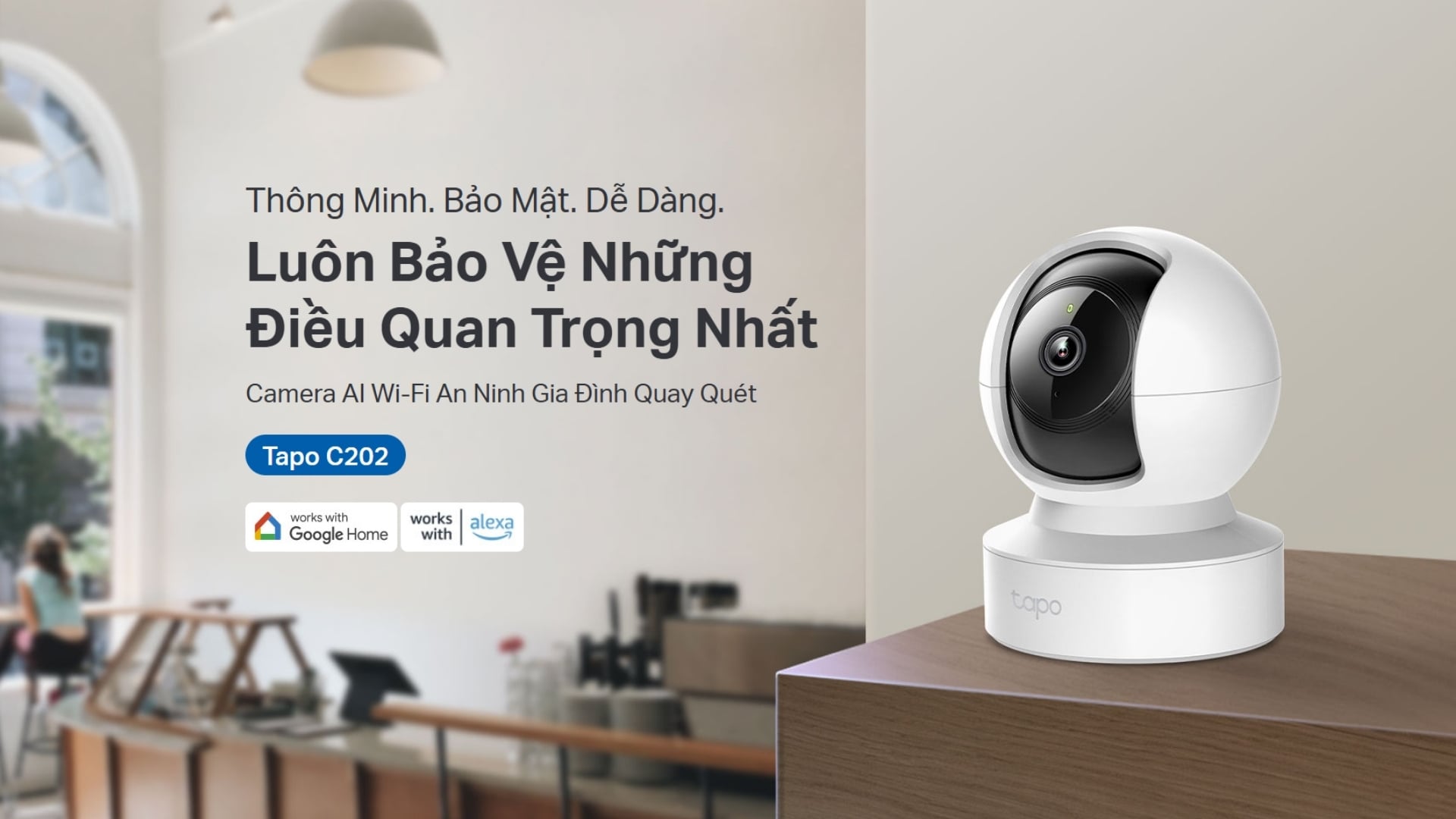 Camera TP-Link Tapo C202 - 360 độ