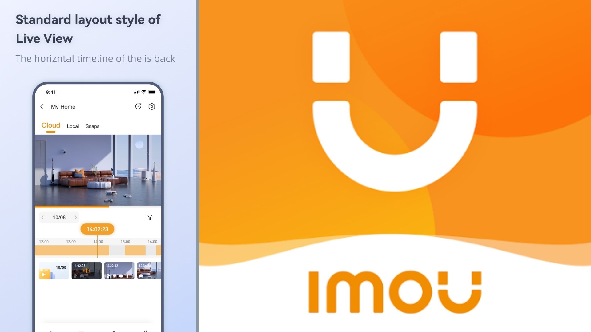 Camera Imou IPC-F42P - app