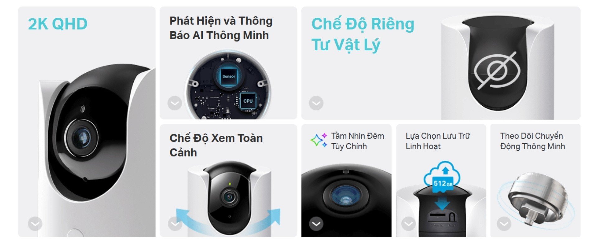 Camera WiFi 360 Độ 4MP TP-Link Tapo C225 - Camera thông minh
