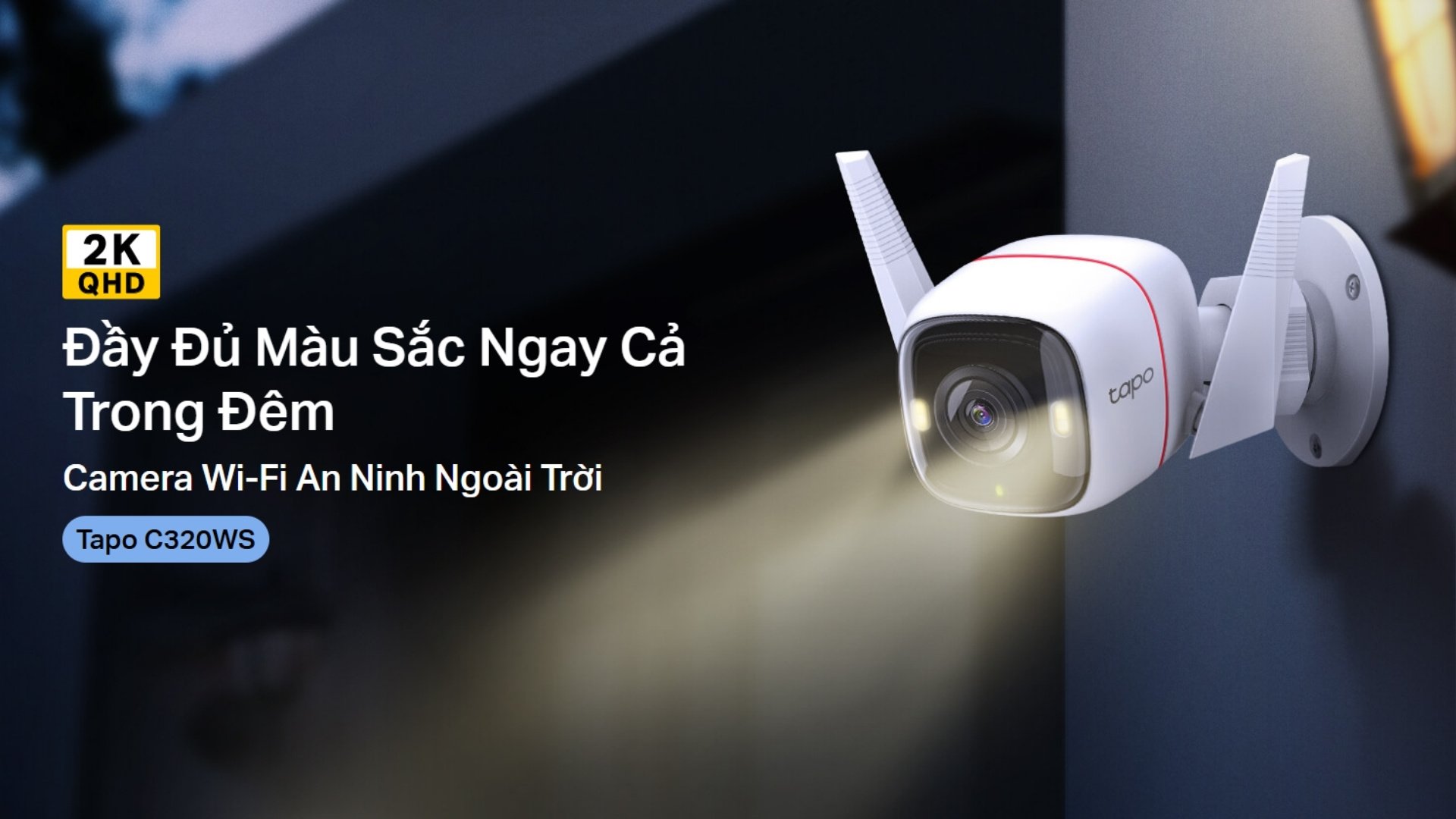 Camera WiFi Ngoài Trời 4MP TP-Link Tapo C320WS