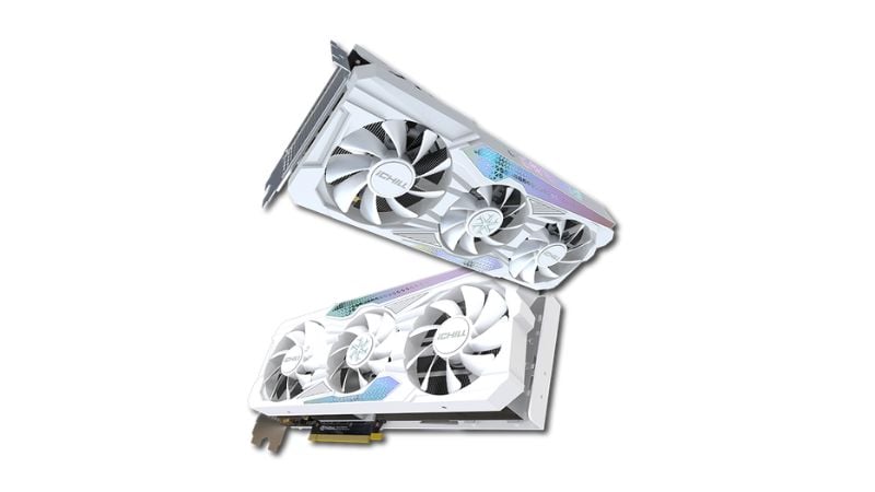 Hệ thống làm mát iCHILL X3 WHITE là điểm nhấn đặc biệt, bao gồm 3 quạt thiết kế tối ưu giúp luồng không khí lưu thông mạnh mẽ