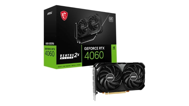 Sử dụng chip GeForce RTX 40 Series, RTX 4060 VENTUS 2X BLACK có khả năng xử lý đồ họa ấn tượng nhờ cấu trúc NVIDIA Ada Lovelace