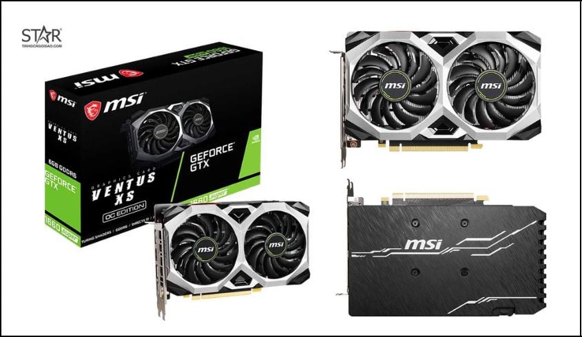 VGA MSI GTX 1660 Super 6GB GDDR6 Ventus XS OC