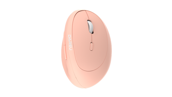 Chuột công thái học Dare-U LM158D - Hồng | Dual Mode: Wired + 2.4G