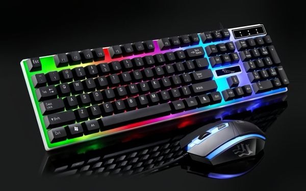 Combo phím chuột giả cơ G21 chuyên game có trang bị đèn RGB thu hút