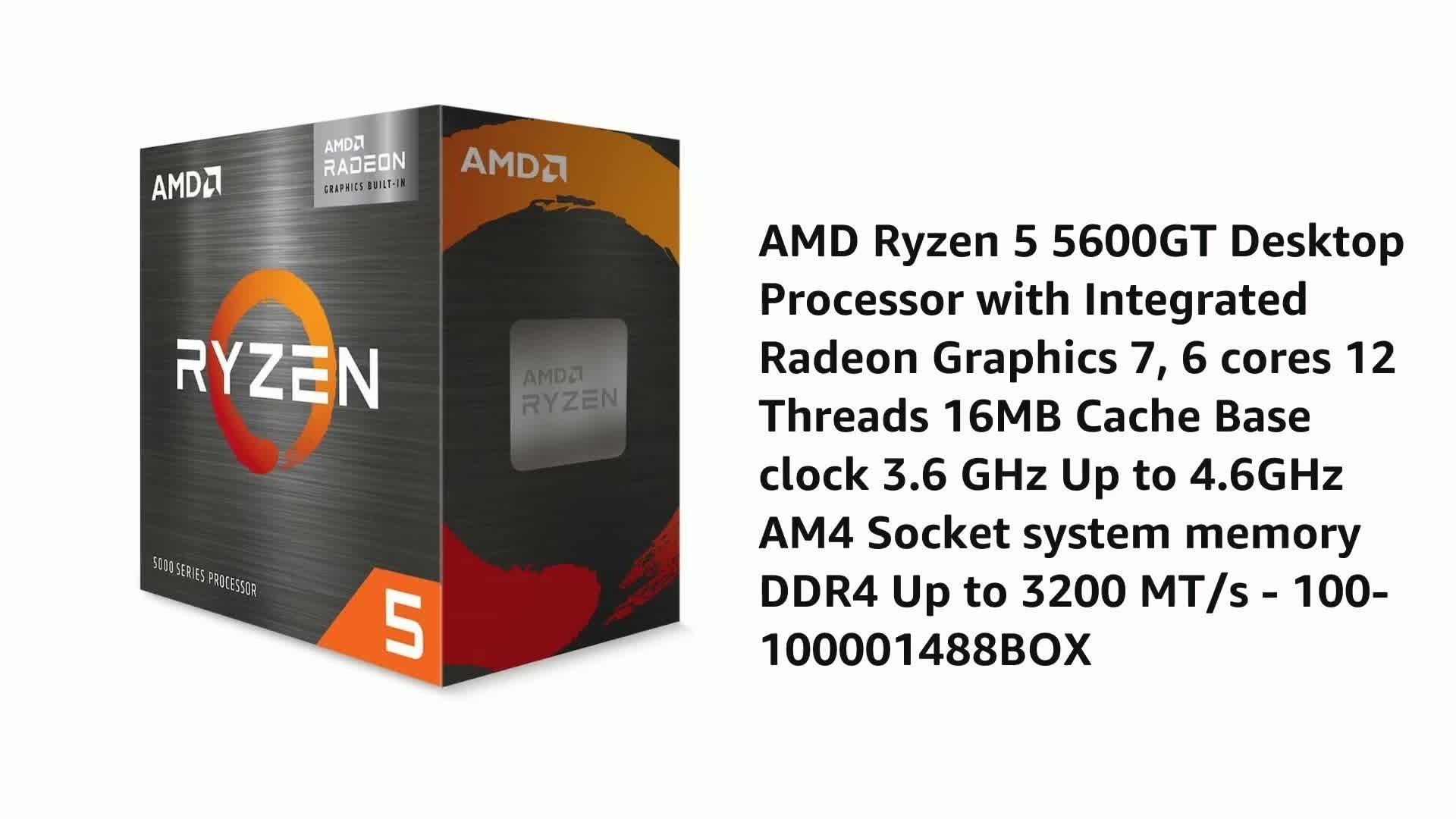 CPU AMD Ryzen 5 5600GT - Hiệu năng ấn tượng trên tiến trình 7nm