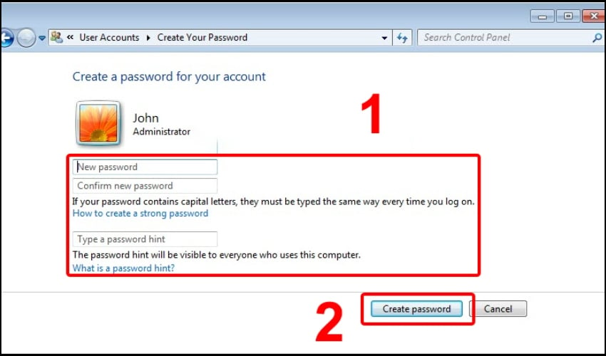 Đặt mật khẩu cho laptop Acer chi tiết nhất