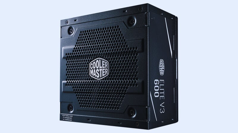 Nguồn Cooler Master Elite PC600 V3 sở hữu thiết kế đơn giản, nhỏ gọn, phù hợp với nhiều loại case máy tính