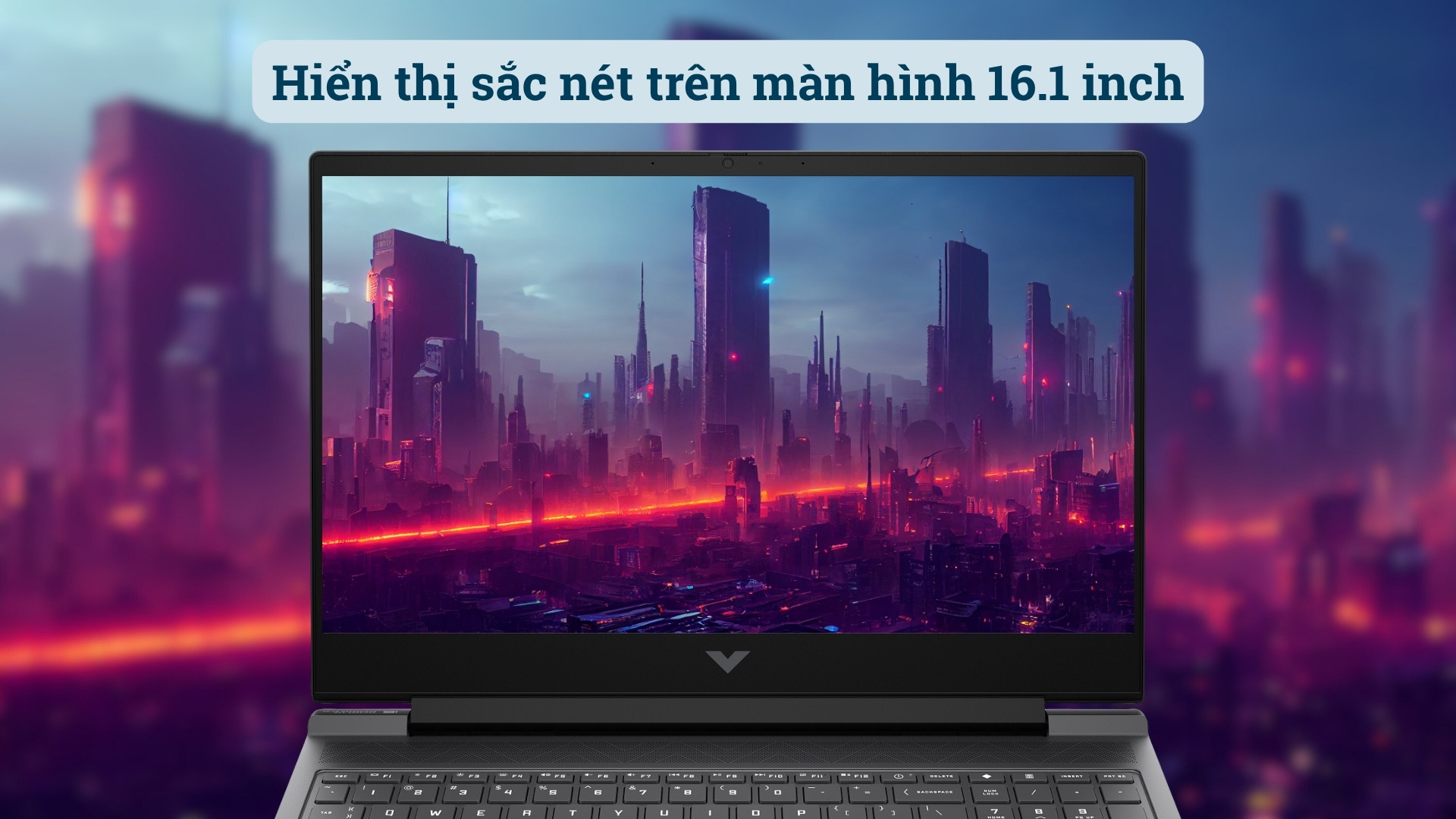 Laptop HP VICTUS 16-S0173AX - Hình ảnh hiển thị sắc nét trên màn hình 16.1 inch