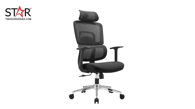 Ghế E-Dra EEC219 được trang bị cơ chế điều chỉnh độ cao và góc nghiêng của tựa đầu và tay vịn