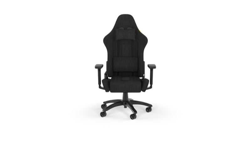 Ghế Corsair TC100 RELAXED Fabric nổi bật với thiết kế ôm lưng tinh tế, mang lại sự thoải mái