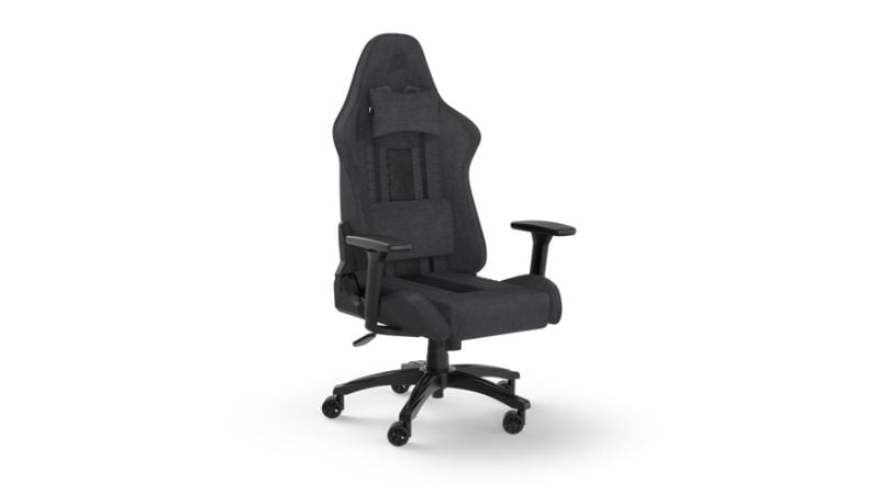 Ghế gaming Corsair TC100 Relaxed Fabric được bao phủ bởi lớp vải Fabric mềm mại