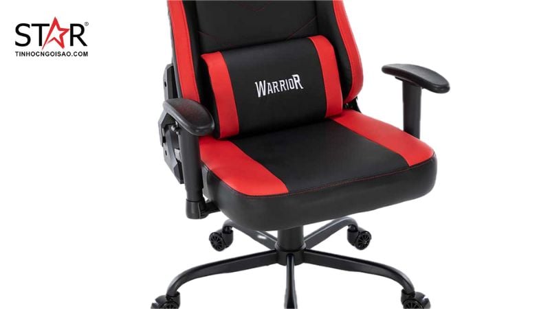 Ghế Gaming Warrior WGC207 được trang bị bánh xe nhựa 60mm có khả năng giảm ồn