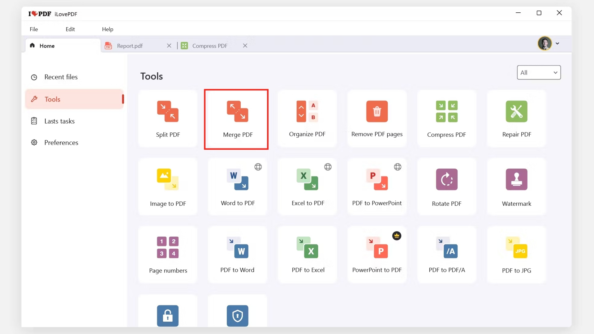 iLovePDF – Ghép PDF, tuỳ chỉnh trang