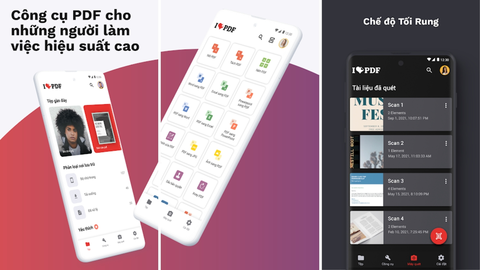 iLovePDF giúp bạn thực hiện việc ghép file PDF một cách tiện lợi