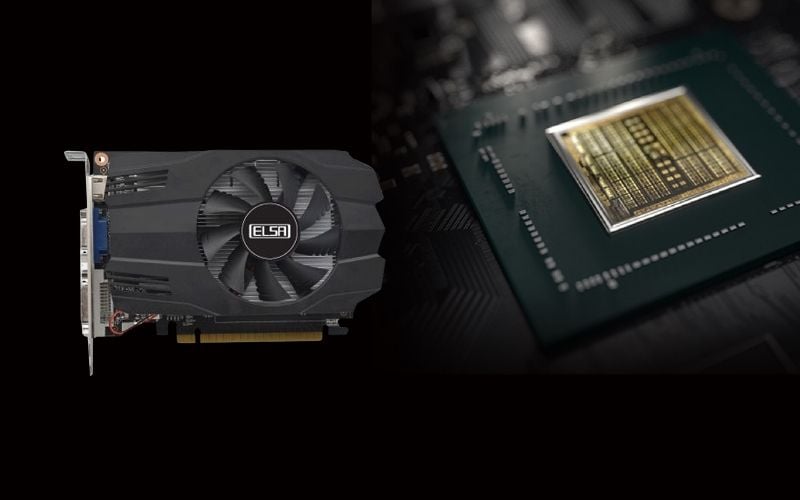 Card đồ họa ELSA GTX 750Ti thiết kế nhỏ gọn, màu sắc tối giãn