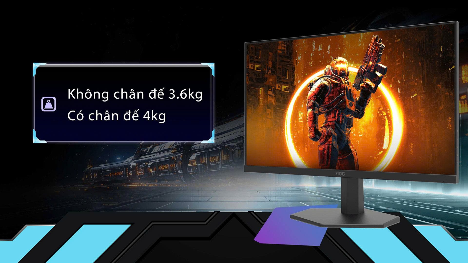 Màn hình Gaming AOC 27G11ZE2/71 - Thiết kế chuẩn gaming