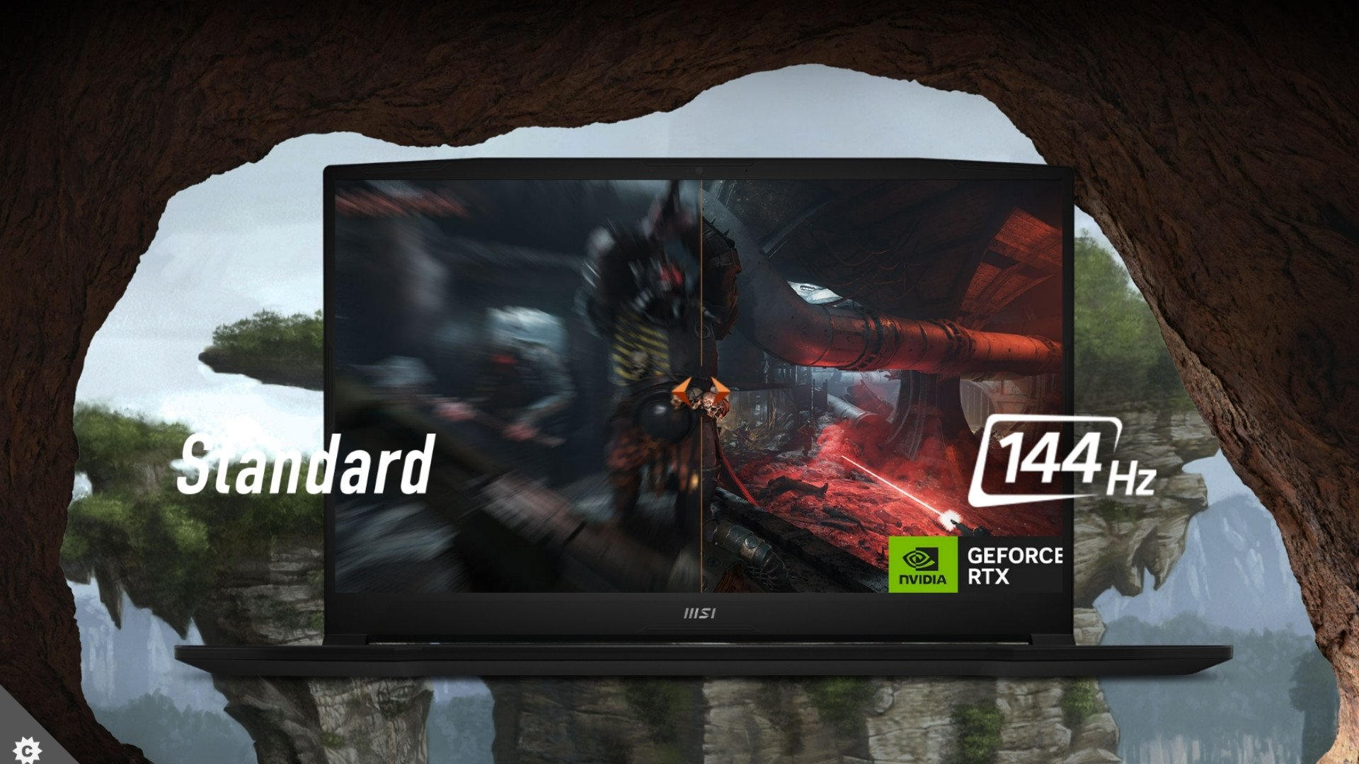 Laptop Gaming MSI Katana 15 B13VEK-2256VN - tần số quét cao 144Hz