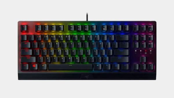 Bàn phím Cơ Razer Blackwidow V3 Tenkeyless Yellow Switch hiện đại, nhỏ gọn, trải nghiệm gõ siêu êm.