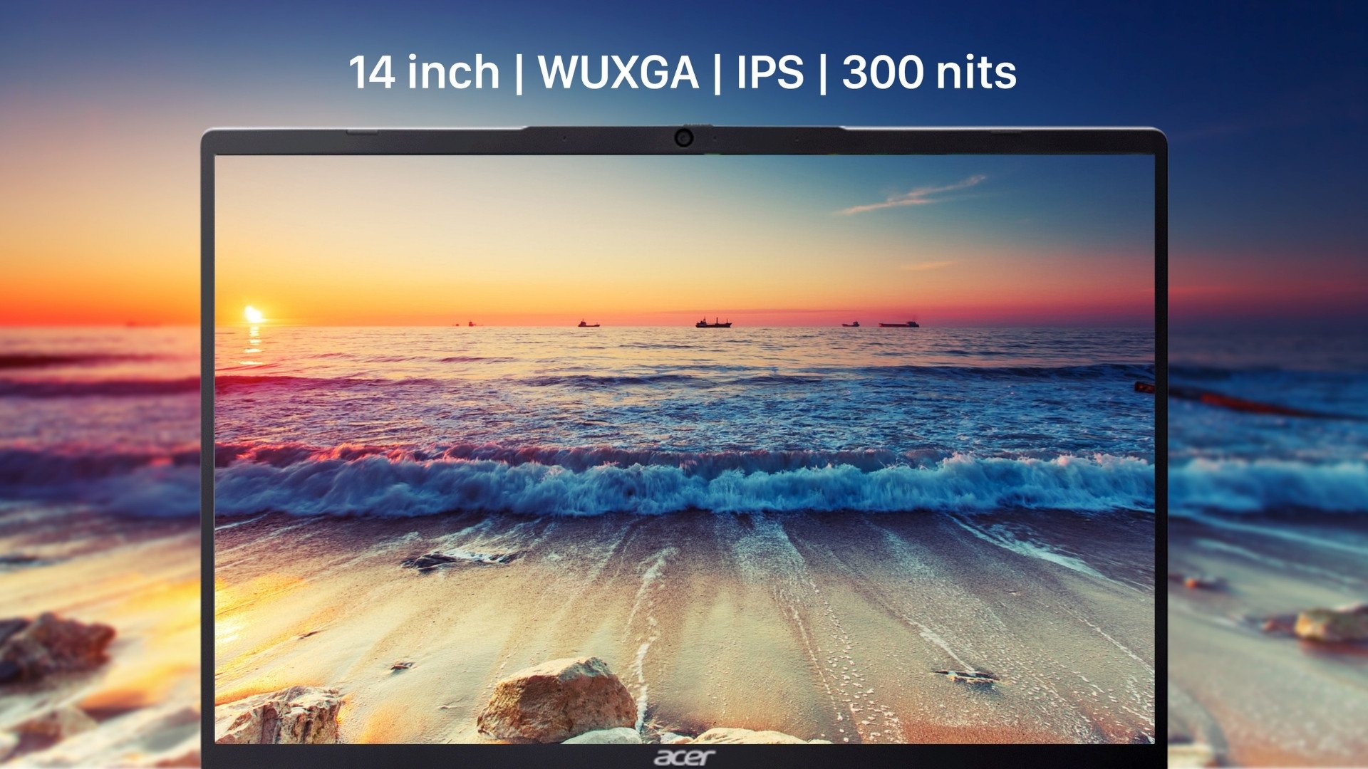 Laptop Acer Aspire Lite AL14-71M-52GQ - Hình ảnh sắc nét, góc nhìn rộng