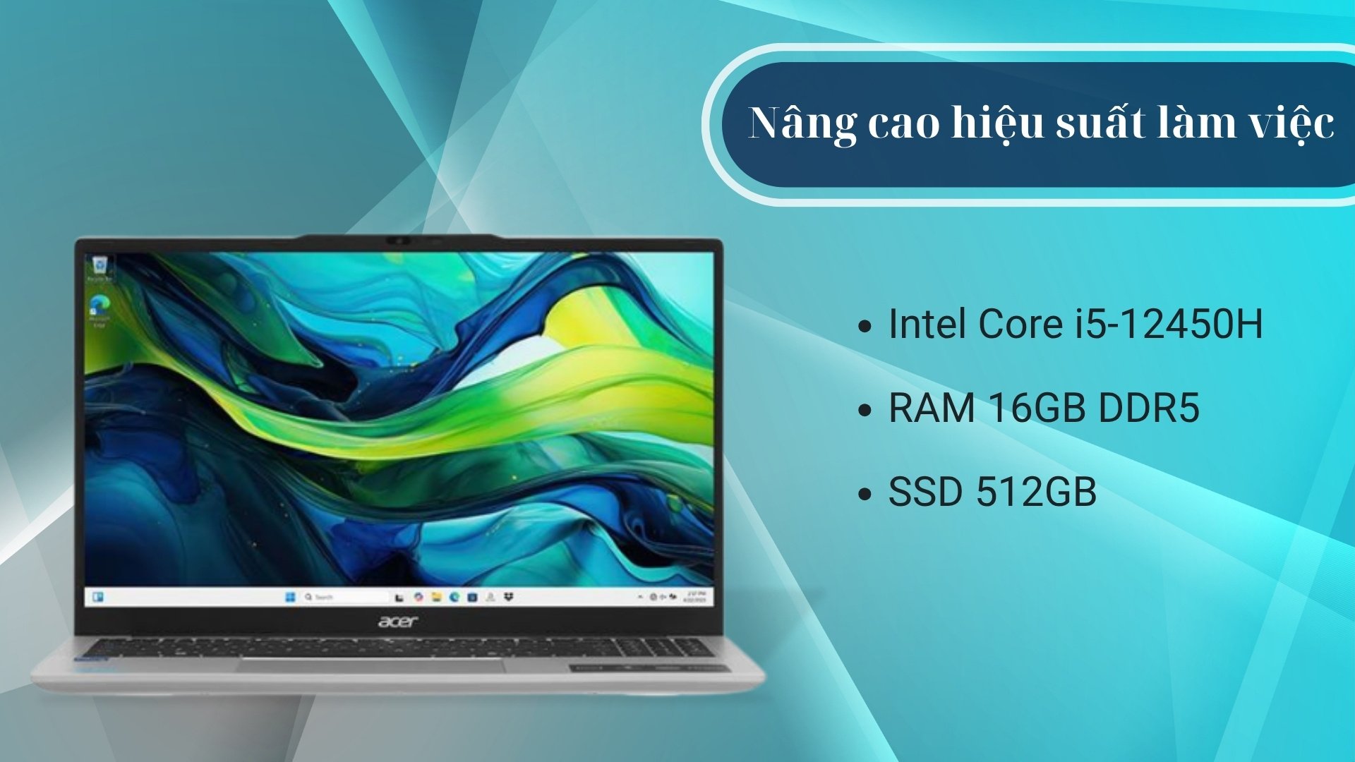 Laptop Acer Aspire Lite AL15-71P-517D - Hiệu năng ổn định