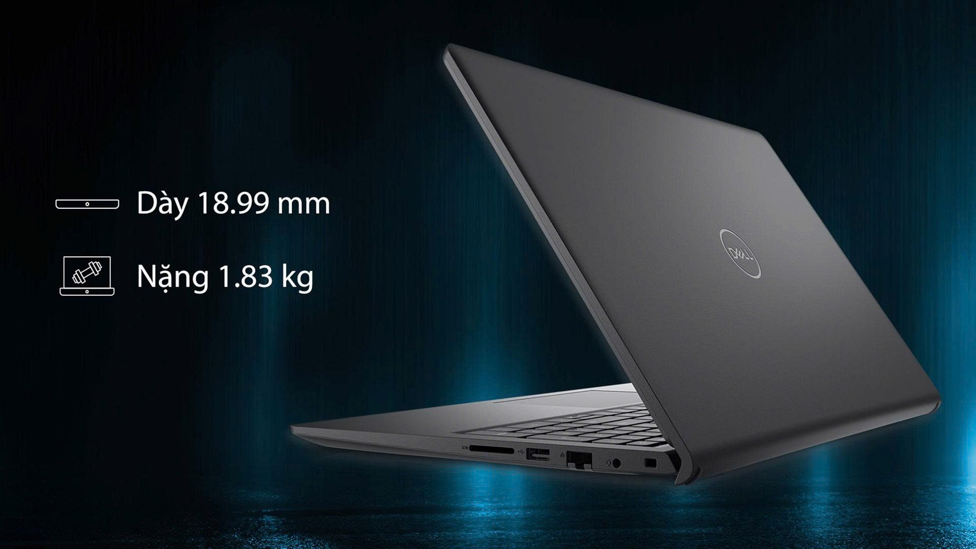 Laptop Dell Vostro 15 3520 - Thiết kế tối giản, độ bền cao