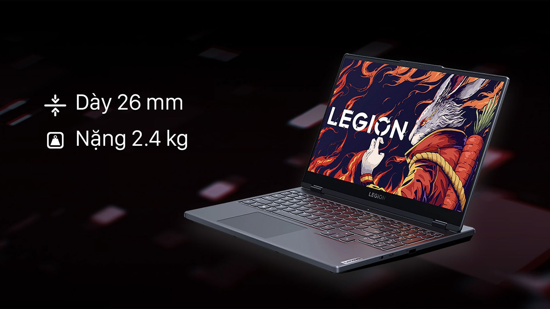 Laptop Gaming Lenovo Legion 5 R7000 - thiết kế hầm hố