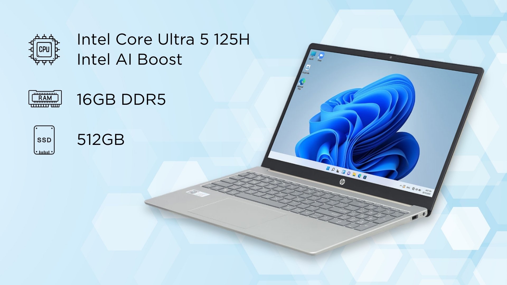 Laptop HP 15.fd1063TU - hiệu năng vượt trội
