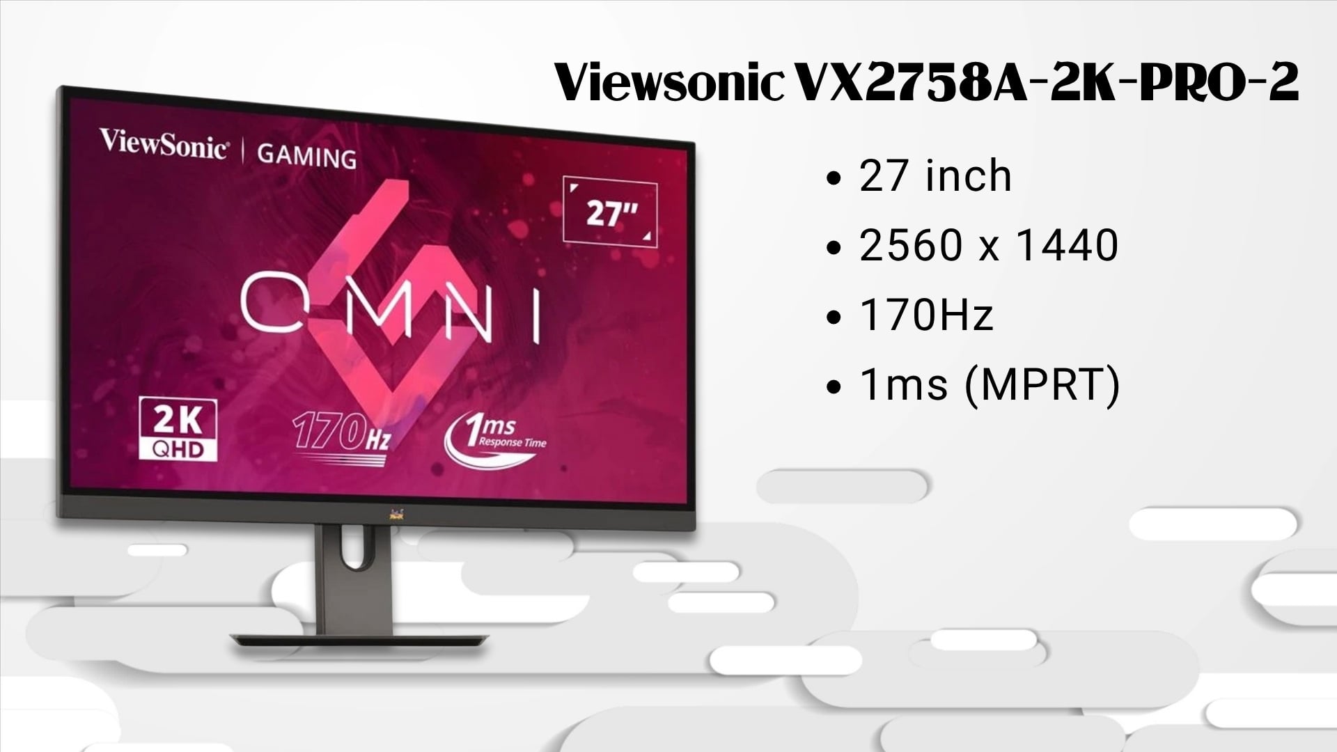 Top 5 màn hình gaming 2k - Màn hình Gaming Viewsonic VX2758A-2K-PRO-2
