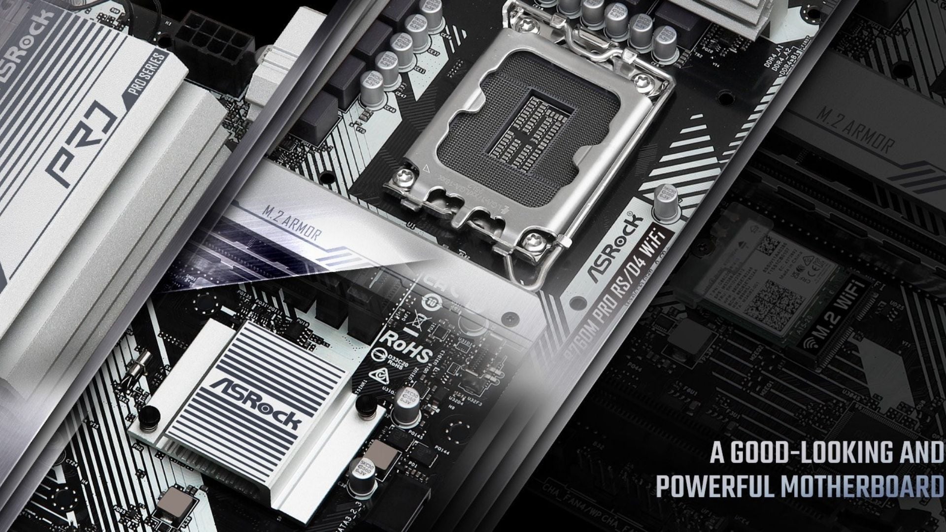 Mainboard&nbsp;ASRock B760M Pro RS Wifi DDR4 - Thiết kế bền bỉ – Thẩm mỹ tinh tế