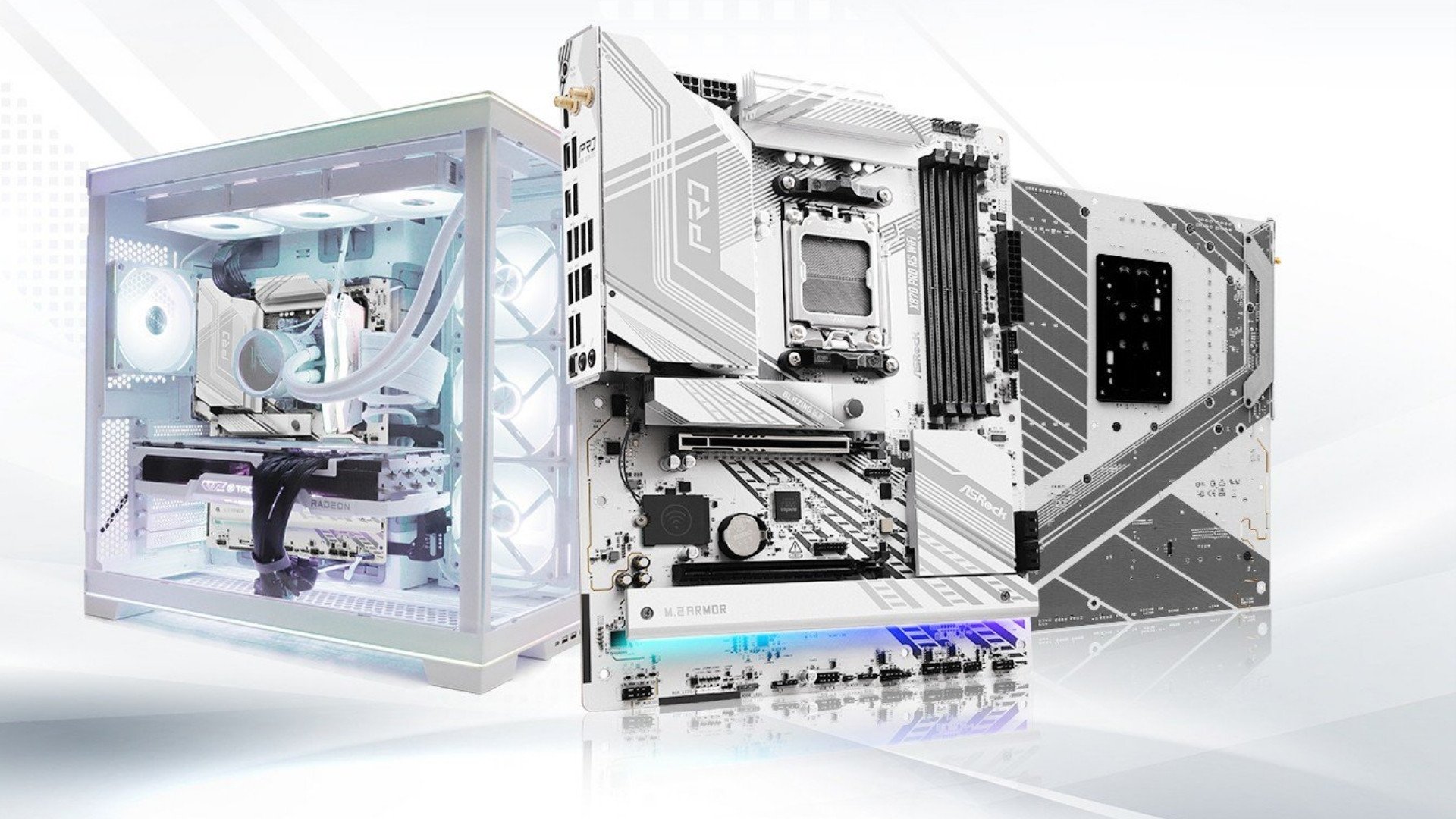 Mainboard ASRock X870 Pro RS WiFi - Thiết kế thân thiện với DIY và kết hợp làm mát thông minh Một trong những điểm mạnh của Mainboard ASRock X870 Pro RS WiFi là thiết kế thân t