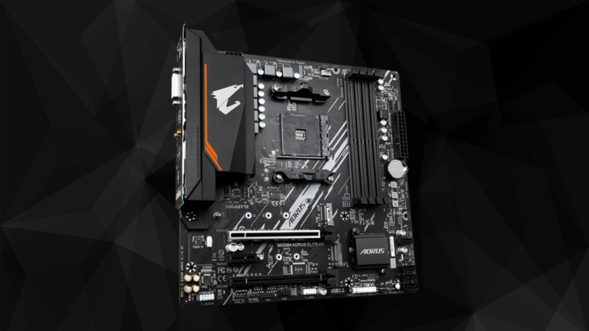 GIGABYTE B550M Aorus Elite AX (REV. 1.3) - Khe cắm PCIe 4.0 x16 siêu bền