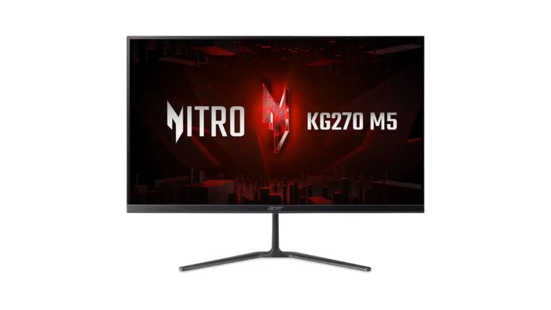 Acer Nitro KG270 M5 - Black trang bị tấm nền IPS mang đến góc nhìn rộng 178°, cho phép bạn thưởng thức hình ảnh rõ nét