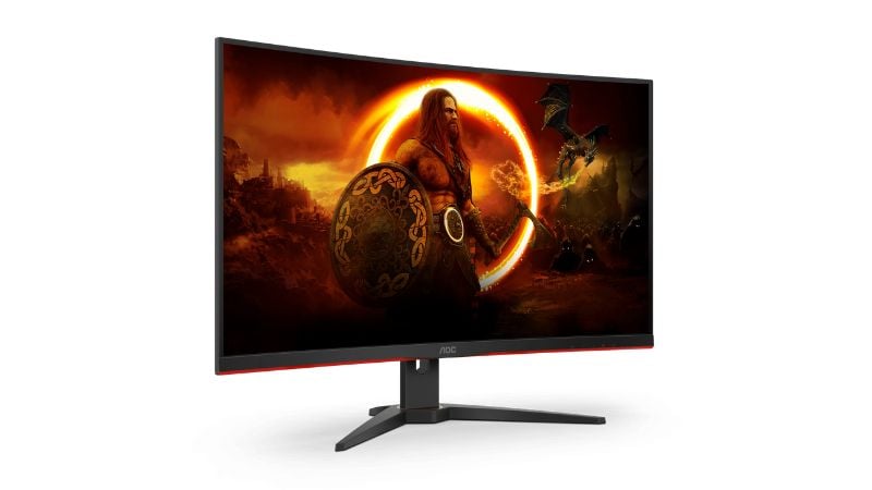 AOC C32G2ZE sở hữu màn hình 32 inch với thiết kế viền 3 cạnh siêu mỏng