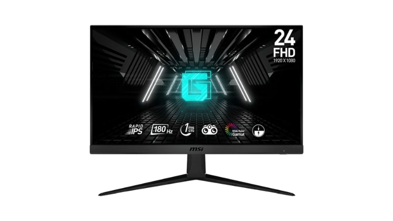 Màn hình MSI G2412F sở hữu thiết kế viền siêu mỏng, mang lại trải nghiệm hình ảnh tối đa