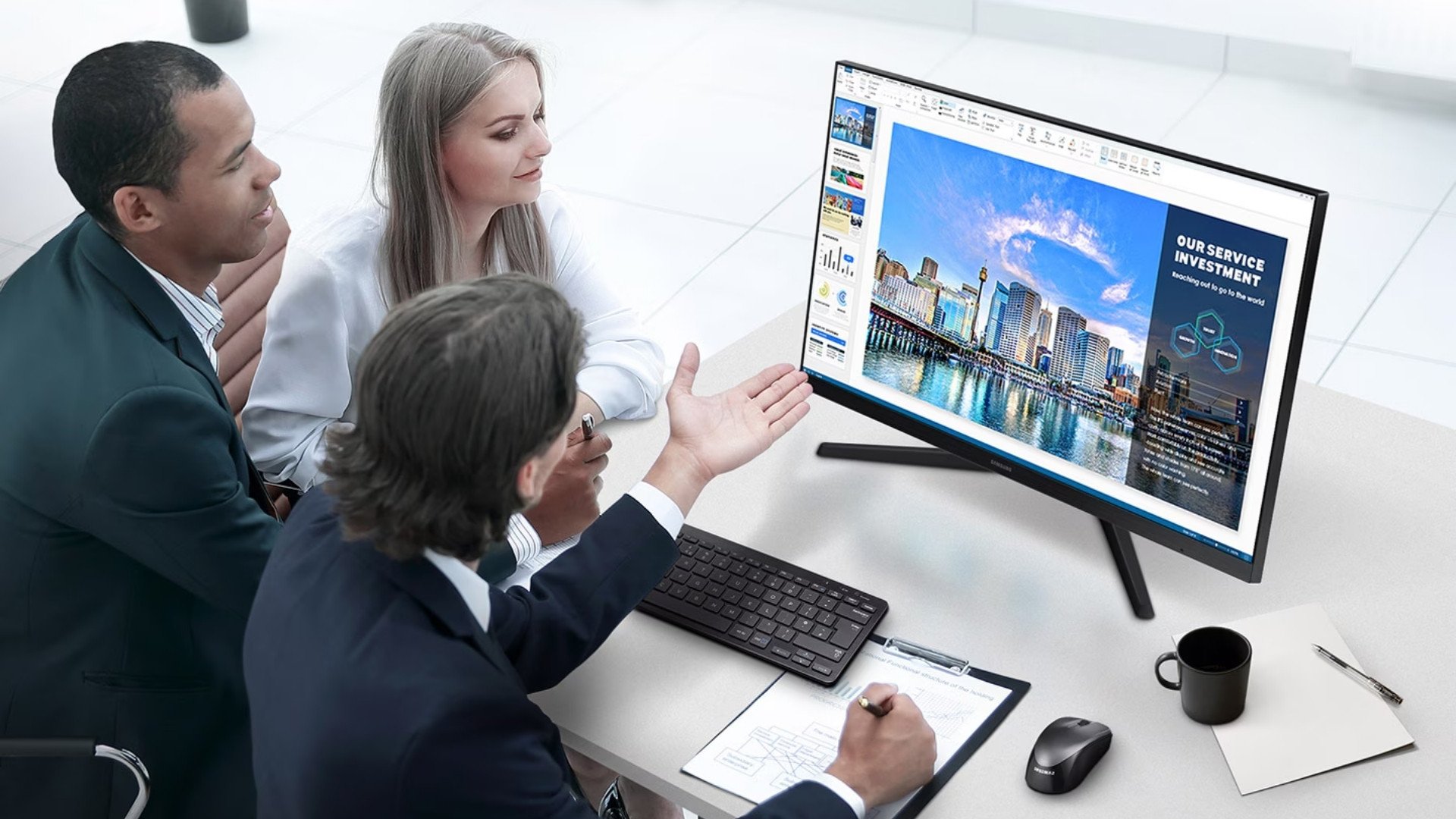 Màn hình Samsung LS22C310EAEXXV - Hình Ảnh Sắc Nét, Màu Sắc Chân Thực