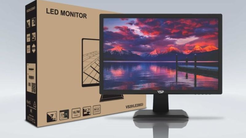 Màn hình VSP 20 VS20 (LE2003) sở hữu thiết kế đơn giản với viền truyền thống