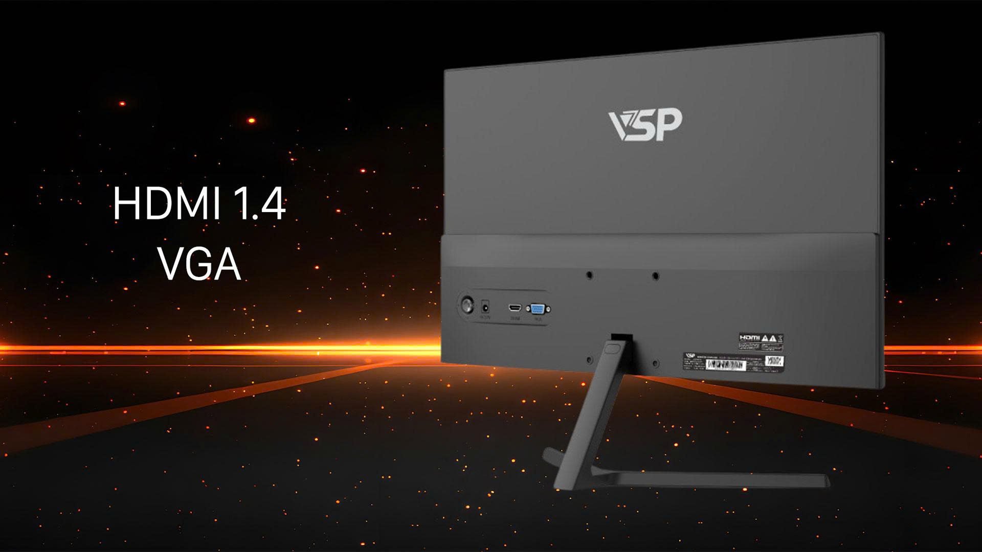 Màn hình văn phòng VSP V2510F1 - Trang bị cổng kết nối thông dụng