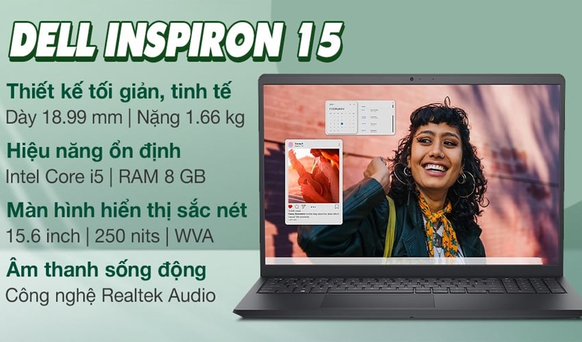 Laptop Dell Inspiron 15 N3530 i5U085W11BLU