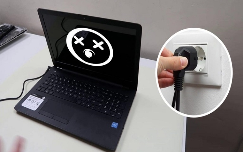 Một nguyên nhân khác khiến laptop không sạc pin có thể liên quan đến nguồn điện