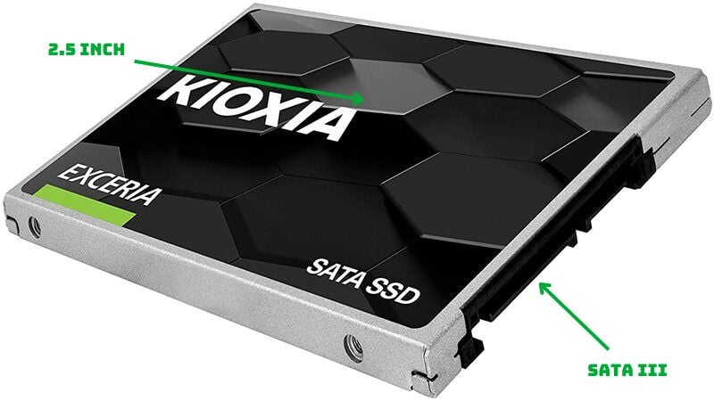 So với ổ đĩa cứng HDD, ổ cứng SSD Kioxia  Exceria BiCS FLASH cũng cải thiện độ bền và mức tiêu thụ điện năng