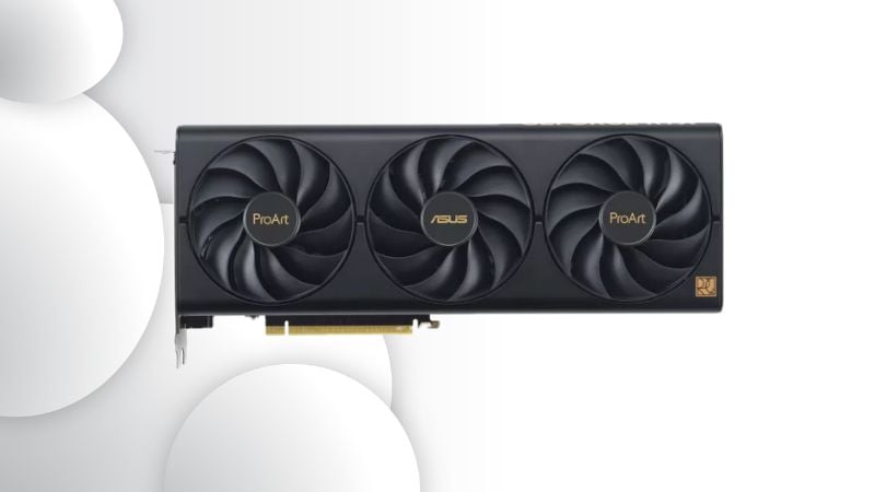 ASUS ProArt GeForce RTX 4070 SUPER mang thiết kế tinh tế, tối giản nhưng vẫn rất hiện đại