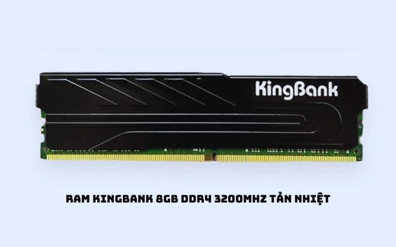 Với tốc độ bus 3200Mhz, RAM Kingbank 8GB DDR4 3200MHz tản nhiệt mang đến hiệu năng vượt trội