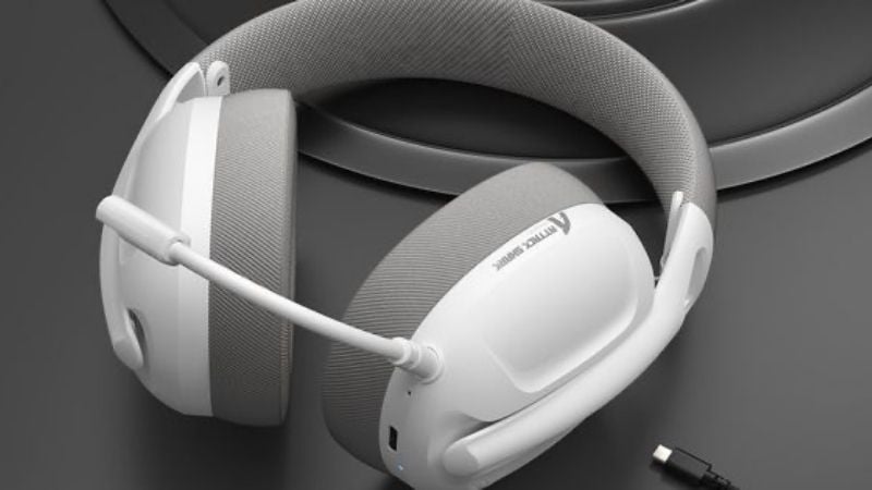 Tai nghe Attack Shark L80 được trang bị driver loa 40mm mạnh mẽ và màng loa lớn