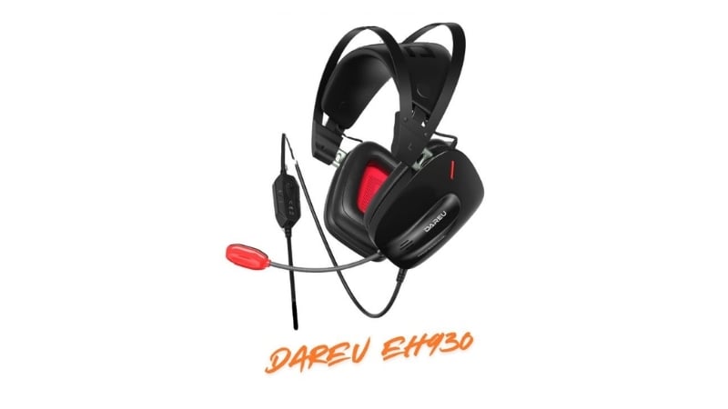 Tai nghe Gaming Dare-U EH930 được thiết kế kiểu dáng over-ear, giúp ôm sát tai