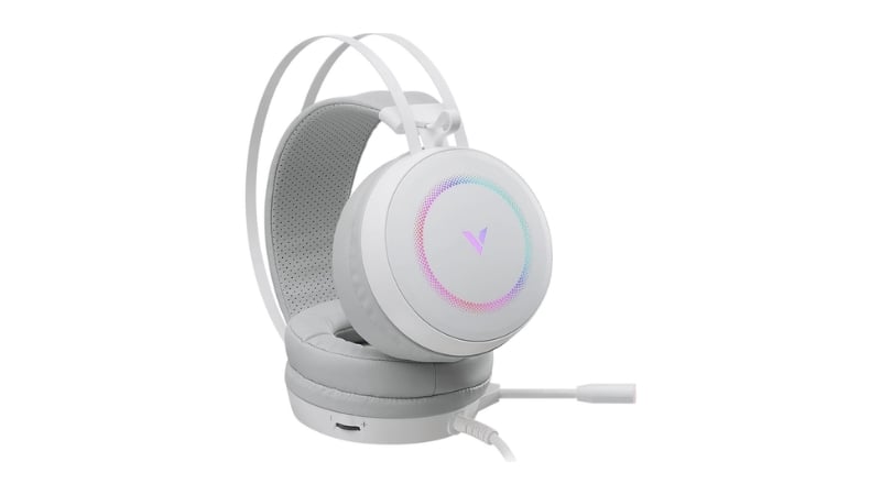 Một trong những điểm nổi bật không thể bỏ qua của tai nghe Rapoo VH160S là hệ thống đèn LED RGB
