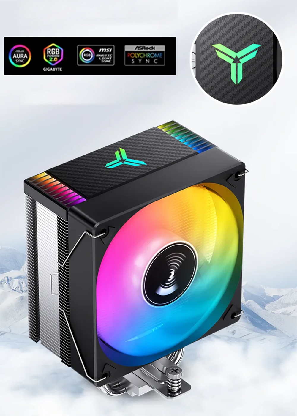 Tản Nhiệt Khí CPU Jonsbo CR 1000 EVO ARGB Black – TINHOCNGOISAO.COM