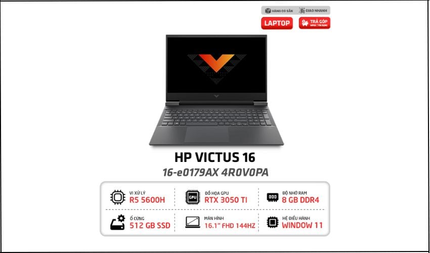 Laptop HP Victus 16-e0179AX 4R0V0PA R5-5600H