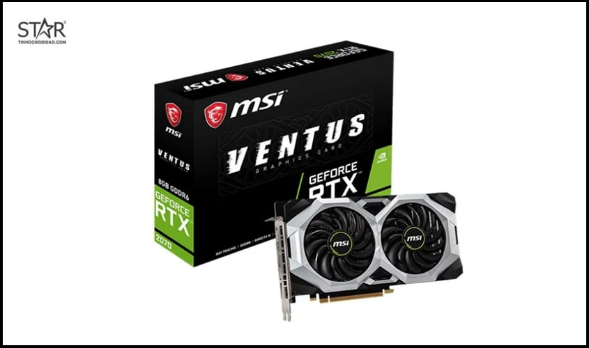 VGA MSI RTX 2070 Ventus 8GB GDDR6 (RTX 2070 VENTUS 8GB)