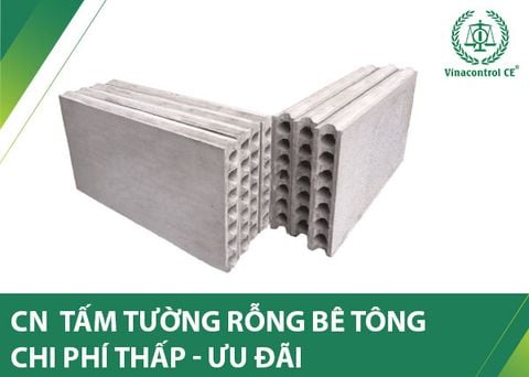 Chứng nhận tấm tường rỗng bê tông đúc sẵn | Chi phí thấp